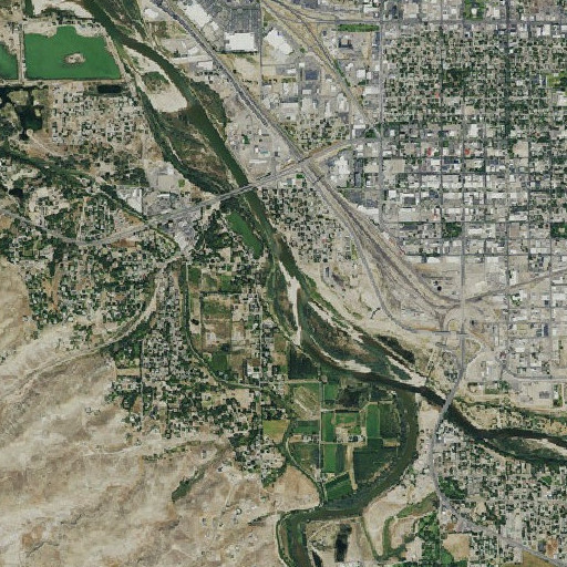 Aerial imagery of Gunnison River, CO