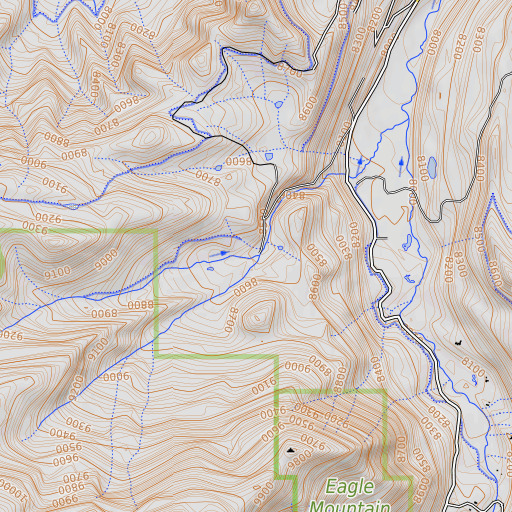 OpenTopoMap map of Johnny Draw, CO