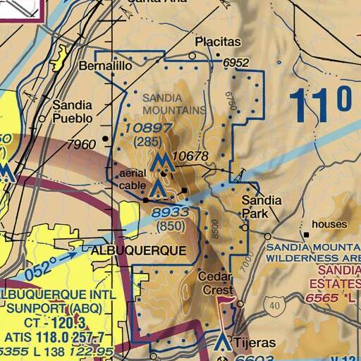 FAA VFR chart of Ten K Trail, NM