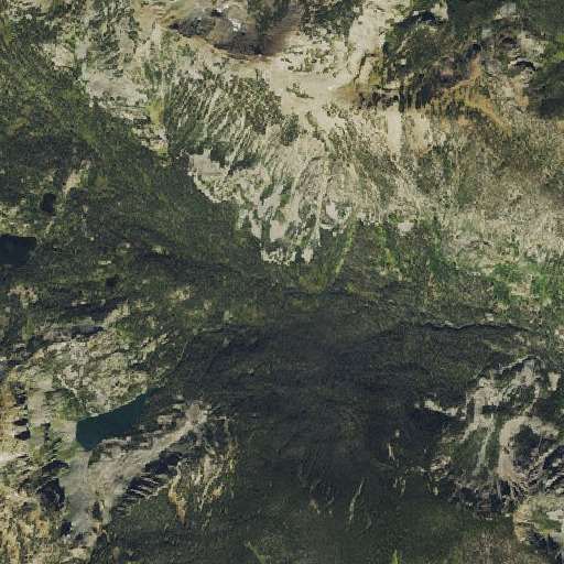 Aerial imagery of Lone Pine Trail, CO