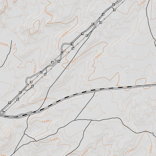 OpenTopoMap map of Coyote Basin, UT