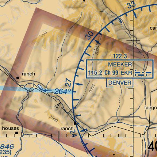 FAA VFR chart of Black Mountain, CO