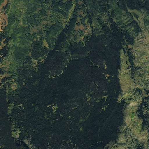 Aerial imagery of Papoose Basin, CO