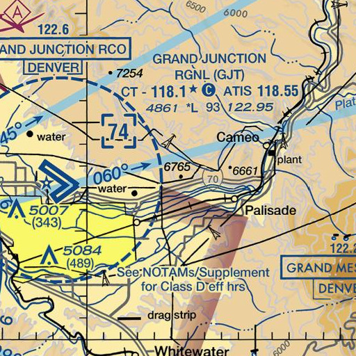 FAA VFR chart of Mount Garfield, CO