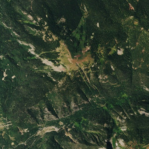 Aerial imagery of Rico Mountains, CO