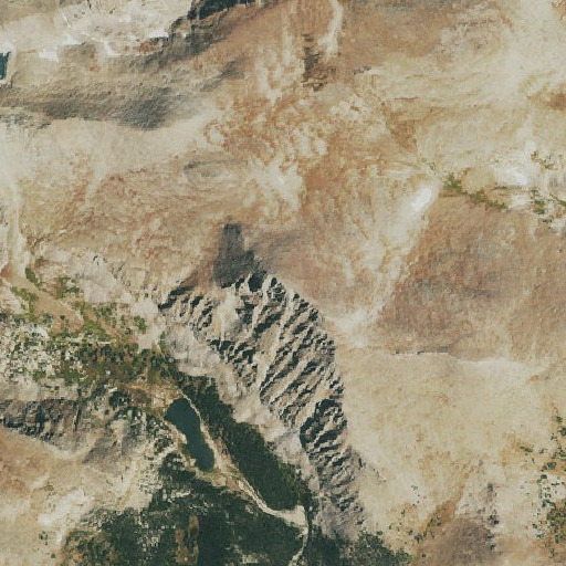 Aerial imagery of Mummy Mountain, CO