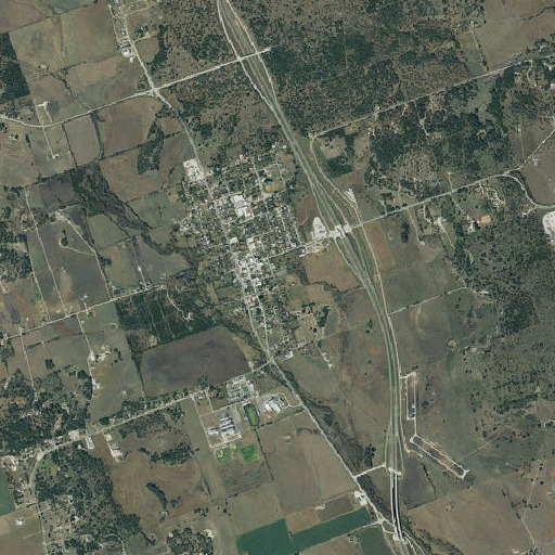 Aerial imagery of United Methodist Church, TX