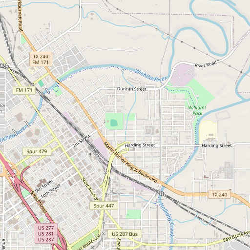 OpenStreetMap map of Mitchells Chapel Church, TX