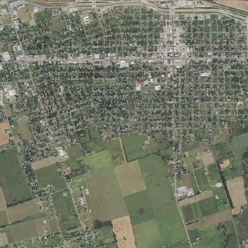 Aerial imagery of First Apostolic Church, TX