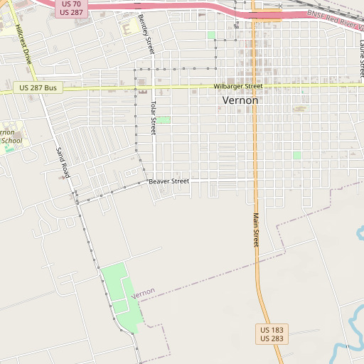 OpenStreetMap map of First Apostolic Church, TX