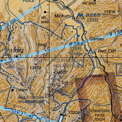 FAA VFR chart of Half Moon Trail, CO
