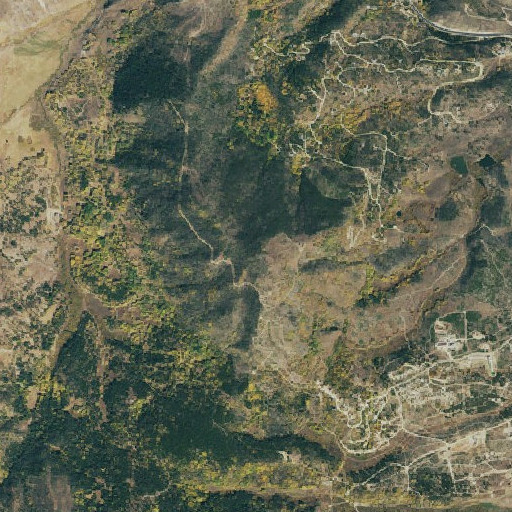 Aerial imagery of Ninemile Mountain, CO
