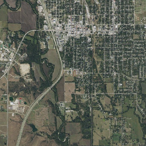 Aerial imagery of Leopard Stadium, TX