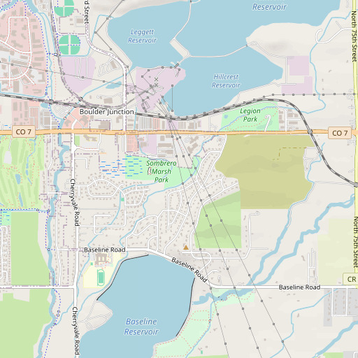OpenStreetMap map of Enterprise Ditch, CO