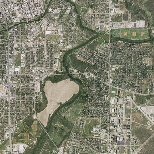 Aerial imagery of Glenmore Park, TX