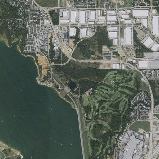 Aerial imagery of Rockledge Park, TX