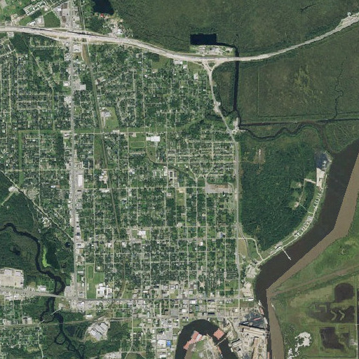 Aerial imagery of Navy Park, TX