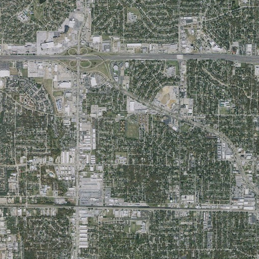 Aerial imagery of Wyche Park, TX