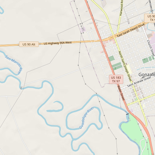 OpenStreetMap map of Kennard House, TX
