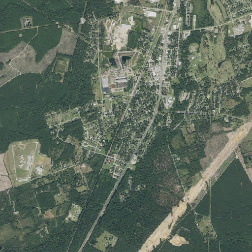 Aerial imagery of Henry G Temple House, TX