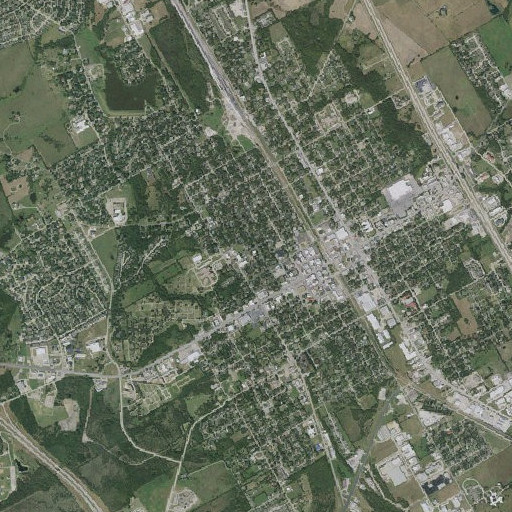 Aerial imagery of Fain House, TX