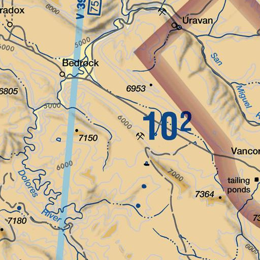 FAA VFR chart of Davis Mesa, CO