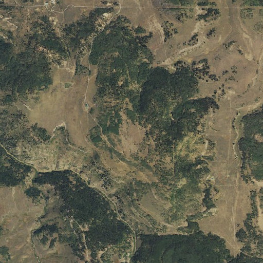 Aerial imagery of Blue Mesa, CO