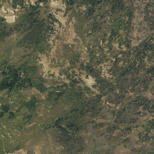 Aerial imagery of Log Hill Mesa, CO