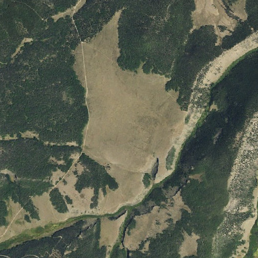 Aerial imagery of Burro Park, CO