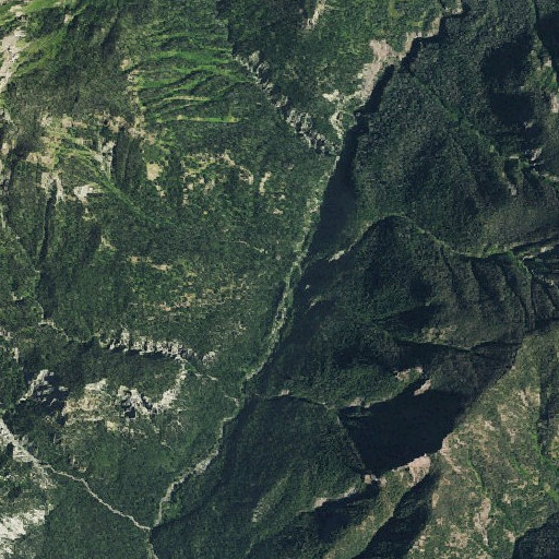 Aerial imagery of Blanco River Trail, CO