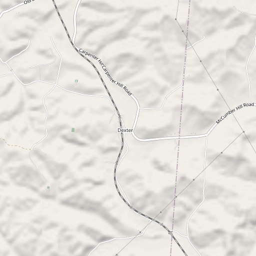 OpenStreetMap map of Dexter Post Office, OH
