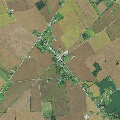 Aerial imagery of Derby Post Office, OH