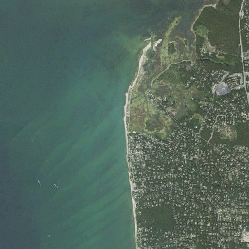 Aerial imagery of Sunken Meadow Beach, MA