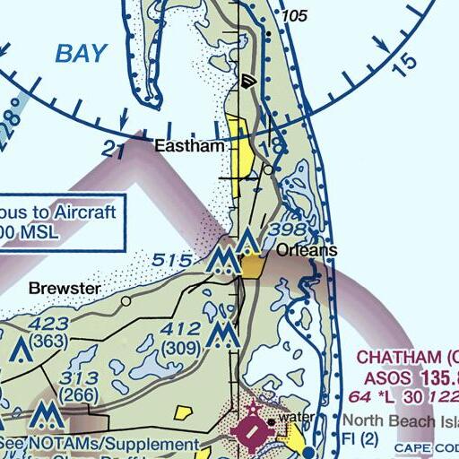 FAA VFR chart of Rock Harbor Beach, MA