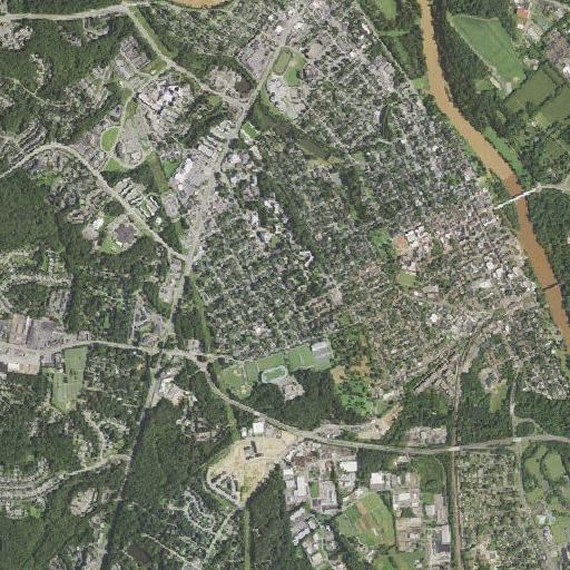 Aerial imagery of Combs Hall, VA