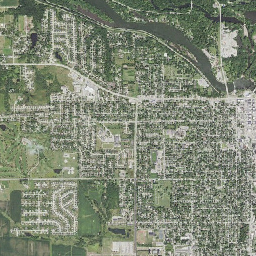 Aerial imagery of Holmes Park, IA