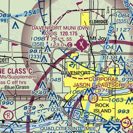 FAA VFR chart of Buchanan Elementary School, IA