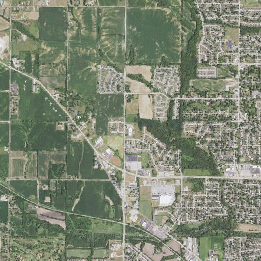 Aerial imagery of Buchanan Elementary School, IA