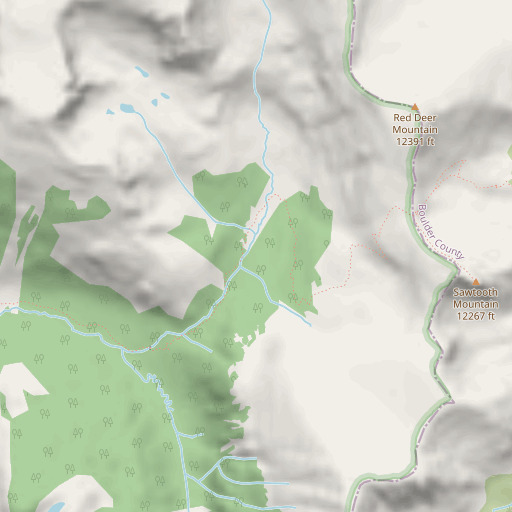 OpenStreetMap map of Fox Park, CO