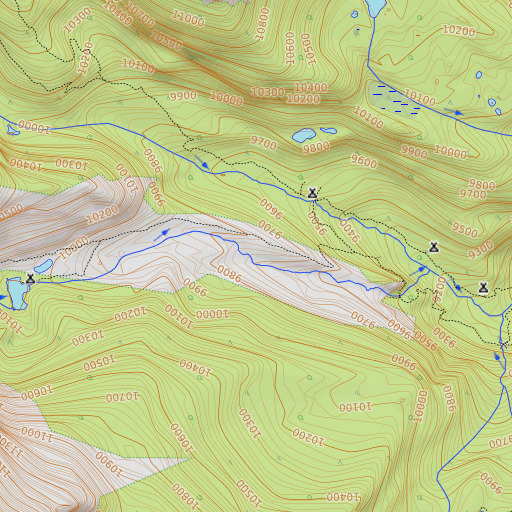 OpenTopoMap map of Wild Basin, CO