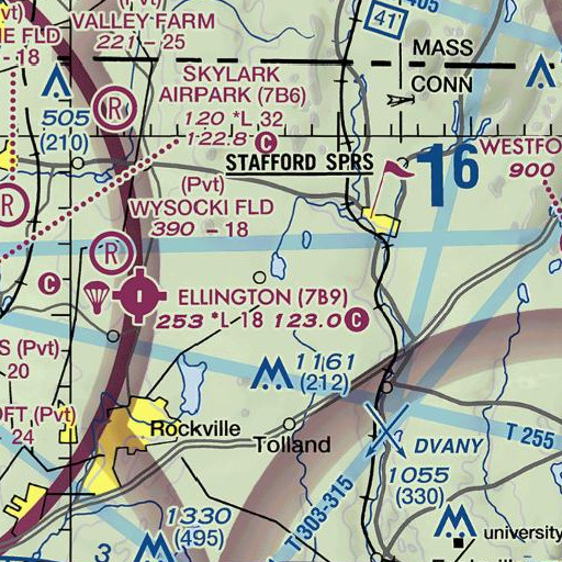 FAA VFR chart of Aborn Brook, CT