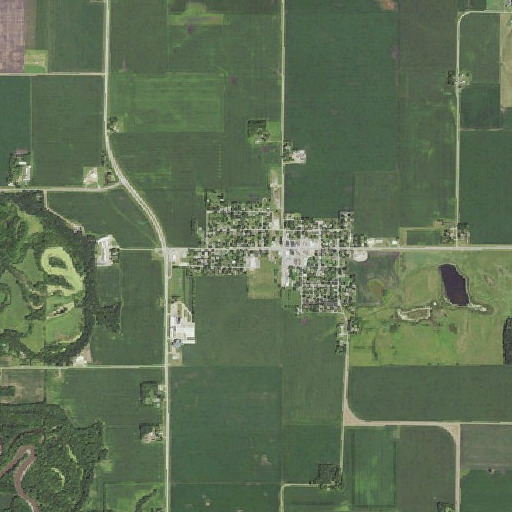 Aerial imagery of West Middle School, MN