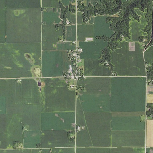Aerial imagery of Rapidan Post Office (historical), MN