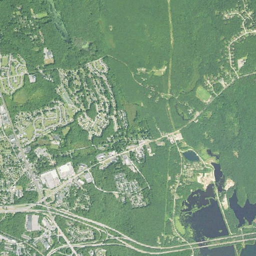 Aerial imagery of Beaverdam Brook, CT
