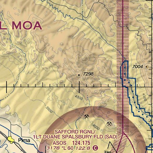 FAA VFR chart of Bryce Mountain, AZ