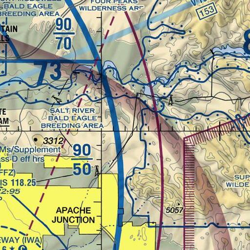 FAA VFR chart of Willow Spring, AZ