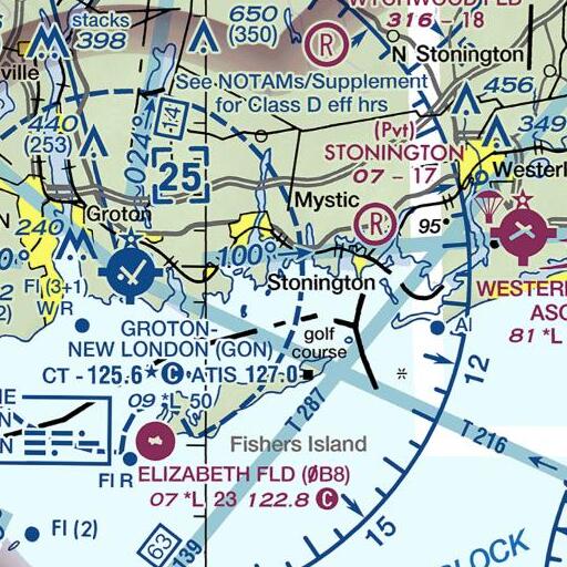 FAA VFR chart of Cormorant Reef, CT