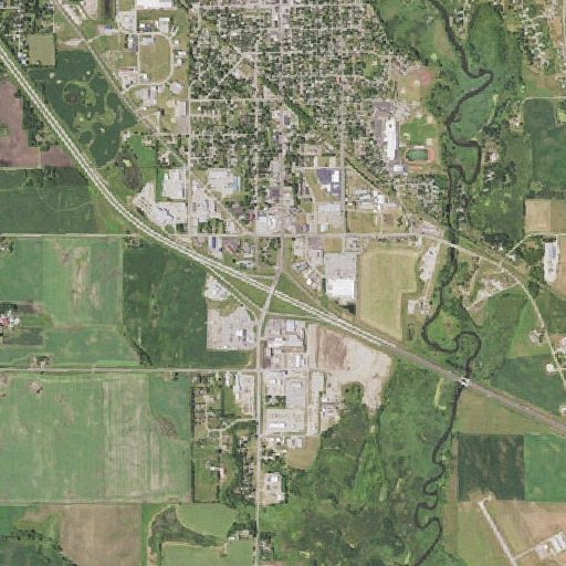 Aerial imagery of Interchange 127, MN