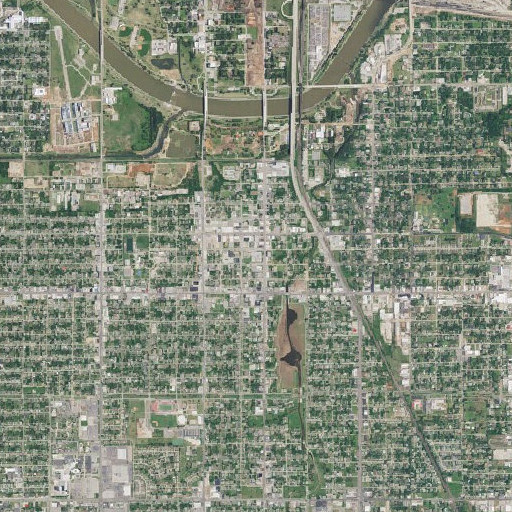Aerial imagery of Capitol Hill Elementary School, OK