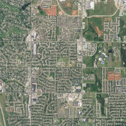 Aerial imagery of Eisenhower Elementary School, OK